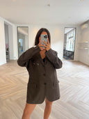 Remade oversized blazer brown #15:15