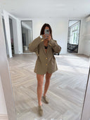Remade oversized blazer mocha #88:88