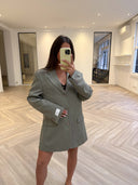 Remade oversized blazer light grey/taupe #88:88
