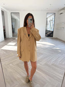 Remade oversized blazer custard yellow #02:02