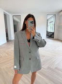 Remade oversized blazer grey #30:30