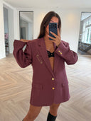 Remade oversized blazer mauve #45:45