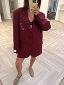 Remade oversized blazer bordeaux #55:55