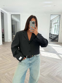 Remade oversized blazer anthracite #19:19