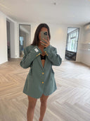 Remade oversized blazer sage green #49:49