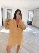 Remade oversized blazer custard yellow #02:02