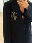 Remade oversized blazer black #10:10