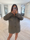 Remade oversized blazer taupe/brown #96:96