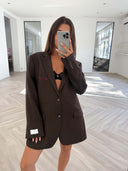 Remade oversized blazer brown #67:67