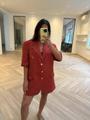 Remade oversized blazer terracotta #66:66
