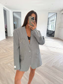 Remade oversized blazer light grey #25:25