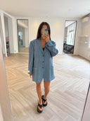 Remade oversized blazer blue #49:49