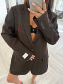 Remade oversized blazer brown #67:67