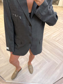 Remade oversized blazer striped grey #31:31