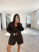 Remade oversized blazer brown #67:67