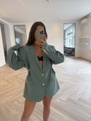 Remade oversized blazer sage green #49:49
