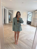 Remade oversized blazer sage green #49:49