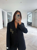 Remade oversized blazer dark blue #10:10