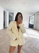 Remade oversized blazer cream #75:75