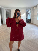 Remade oversized blazer bordeaux #34:34