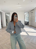 Remade oversized blazer baby blue #83:83
