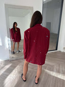Remade oversized blazer bordeaux #34:34