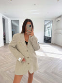 Remade oversized blazer beige #88:88