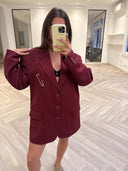 Remade oversized blazer bordeaux #55:55