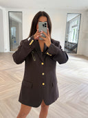 Remade oversized blazer brown #85:85