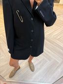 Remade oversized blazer black wool #09:09