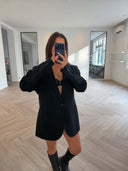 Remade oversized blazer black #76:76