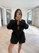 Remade oversized blazer black #72:72