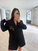 Remade oversized blazer dark blue #10:10