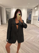 Remade oversized blazer anthracite #12:12