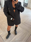 Remade oversized blazer anthracite #86:86