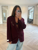 Remade oversized blazer burgundy #84:84