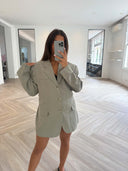 Remade oversized blazer light grey #61:61