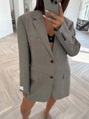 Remade oversized blazer taupe #66:66