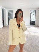 Remade oversized blazer cream #75:75