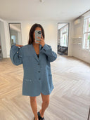 Remade oversized blazer blue #49:49