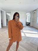 Remade oversized blazer orange #17:17