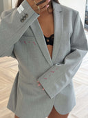 Remade oversized blazer light grey #90:90