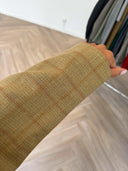 Remade oversized blazer tartan mustard beige #13:13