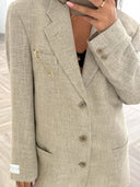 Remade oversized blazer beige #88:88