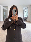 Remade oversized blazer brown #85:85