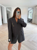 Remade oversized blazer dark grey #71:71
