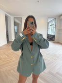 Remade oversized blazer sage green #49:49