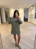 Remade oversized blazer light grey/taupe #88:88