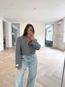 Remade oversized blazer grey/blue #18:18
