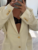 Remade oversized blazer cream #80:80